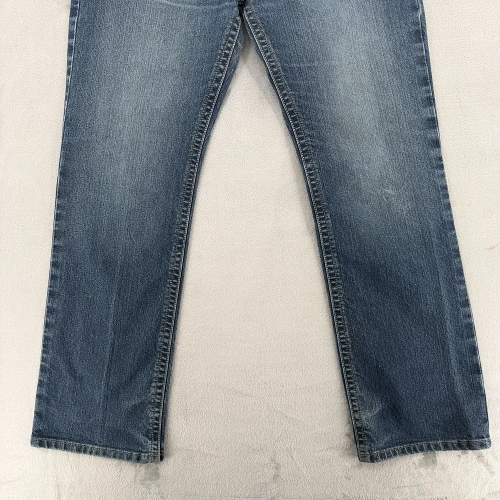 Ariat Rebar M4 Jeans Mens Size 35/34 Relaxed Boot Blue Denim Work Pants Stretch